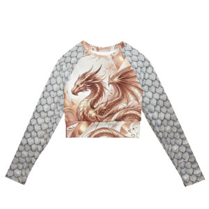 Recycled long-sleeve crop top copy