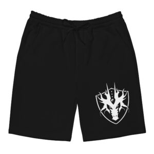 Men's Black fleece Dragon shorts